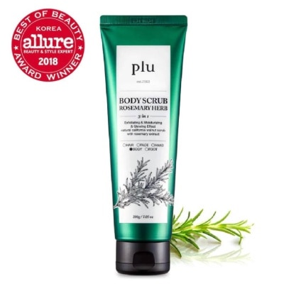 PLU 3 in 1  Body Scrub Rosemary Herb (Exfoliating & Moisturising) 200g