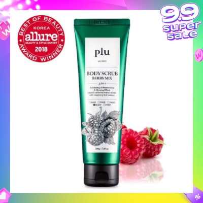 PLU 3 in 1  Body Scrub Berry Mix (Exfoliating & Moisturising) 200g
