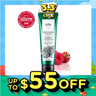 PLU 3 in 1  Body Scrub Berry Mix (Exfoliating & Moisturising) 200g