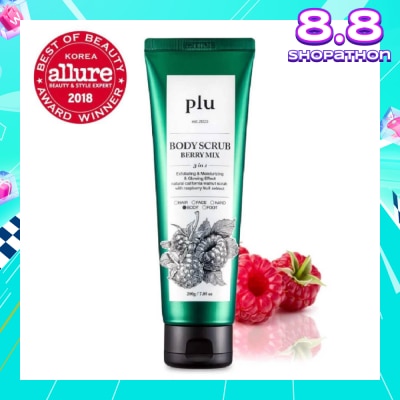 PLU 3 in 1  Body Scrub Berry Mix (Exfoliating & Moisturising) 200g