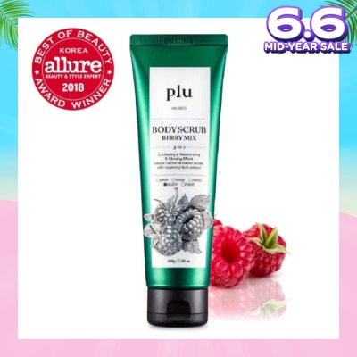 PLU 3 in 1  Body Scrub Berry Mix (Exfoliating & Moisturising) 200g