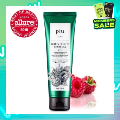 PLU 3 in 1  Body Scrub Berry Mix (Exfoliating & Moisturising) 200g