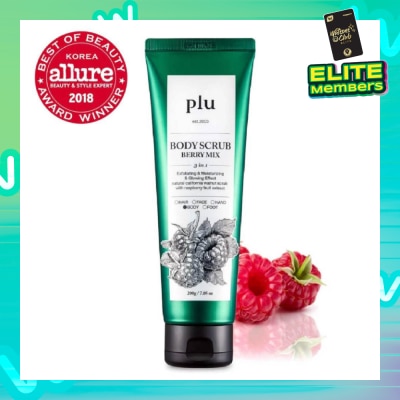PLU 3 in 1  Body Scrub Berry Mix (Exfoliating & Moisturising) 200g