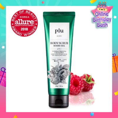 PLU 3 in 1  Body Scrub Berry Mix (Exfoliating & Moisturising) 200g