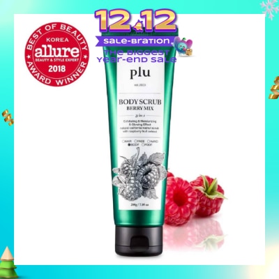 PLU 3 in 1  Body Scrub Berry Mix (Exfoliating & Moisturising) 200g (Expiry: Jul`2026)
