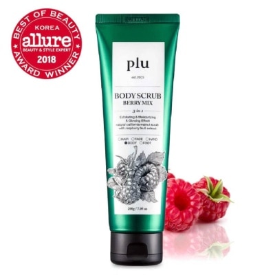 PLU 3 in 1  Body Scrub Berry Mix (Exfoliating & Moisturising) 200g