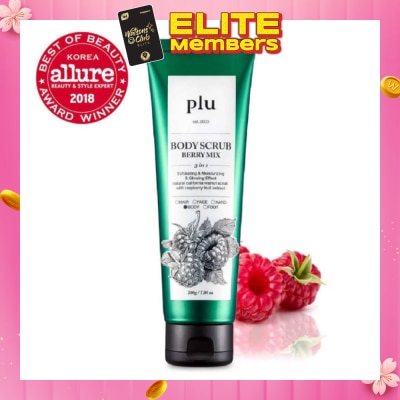 PLU 3 in 1  Body Scrub Berry Mix (Exfoliating & Moisturising) 200g (Expiry: Jul`2026)