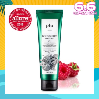 PLU 3 in 1  Body Scrub Berry Mix (Exfoliating & Moisturising) 200g