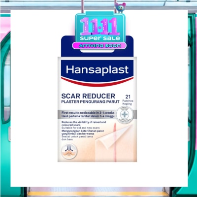 HANSAPLAST Transparent Scar Reducer Plaster (Suitable For Old & New Scars) 21s image