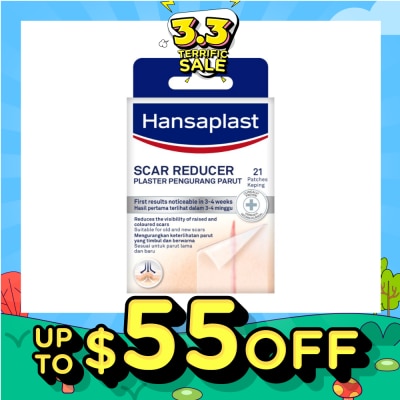 HANSAPLAST Transparent Scar Reducer Plaster (Suitable For Old & New Scars) 21s