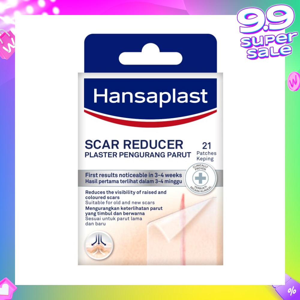 Transparent Scar Reducer Plaster (Suitable For Old & New Scars) 21s