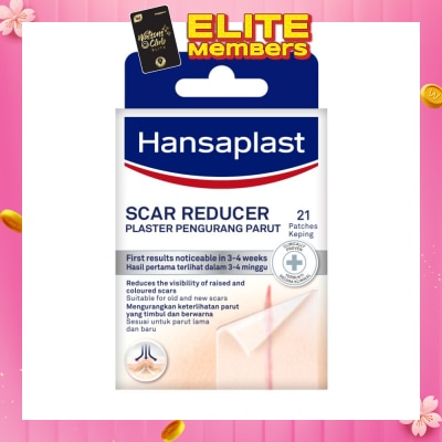 HANSAPLAST Transparent Scar Reducer Plaster (Suitable For Old & New Scars) 21s
