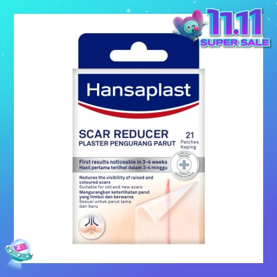 HANSAPLAST Transparent Scar Reducer Plaster (Suitable For Old & New Scars) 21s