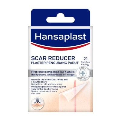 HANSAPLAST Transparent Scar Reducer Plaster (Suitable For Old & New Scars) 21s