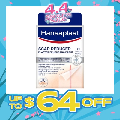 HANSAPLAST - Transparent Scar Reducer Plaster (Suitable For Old & New Scars) 21s