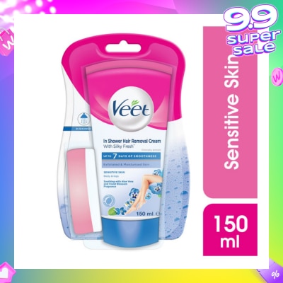 VEET In-shower Hair Removal Cream Sensitive Skin 150g