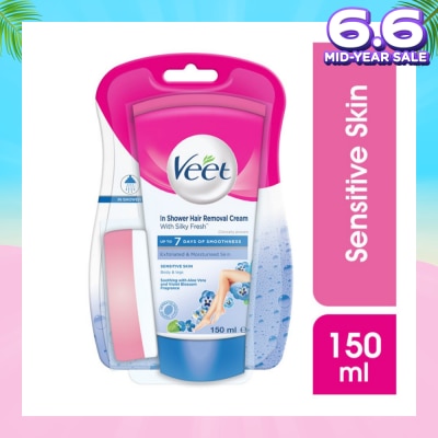 VEET In-shower Hair Removal Cream Sensitive Skin 150g