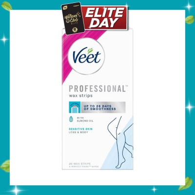 VEET Hair Removal Wax Strips Sensitive Skin 20s image