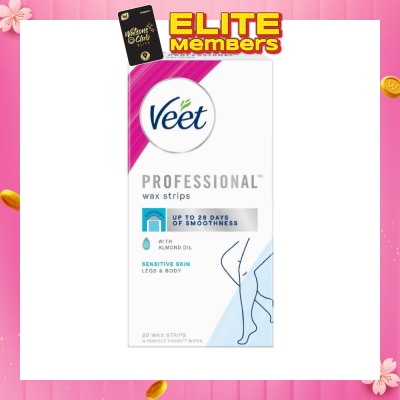 VEET Hair Removal Wax Strips Sensitive Skin 20s