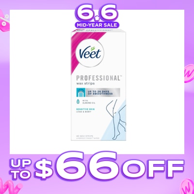 VEET - Hair Removal Wax Strips Sensitive Skin 20s