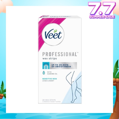 VEET Hair Removal Wax Strips Sensitive Skin 20s