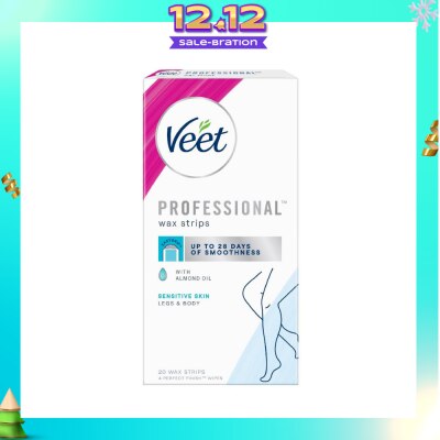 VEET Hair Removal Wax Strips Sensitive Skin 20s