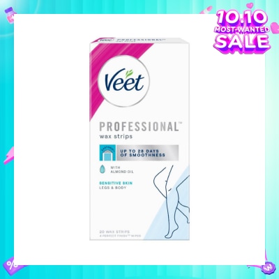 VEET Hair Removal Wax Strips Sensitive Skin 20s