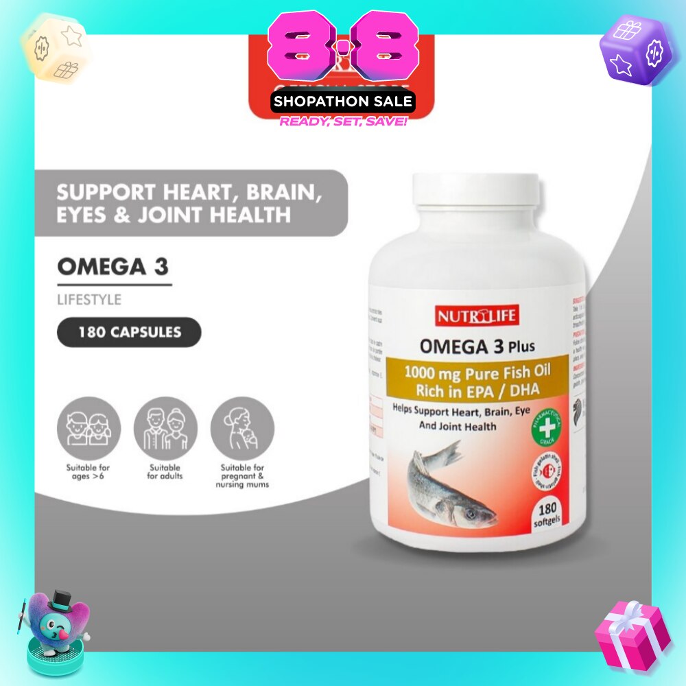 Omega 3 Plus Capsules (Helps Support Heart, Brain, Eye & Joint Health) 90s