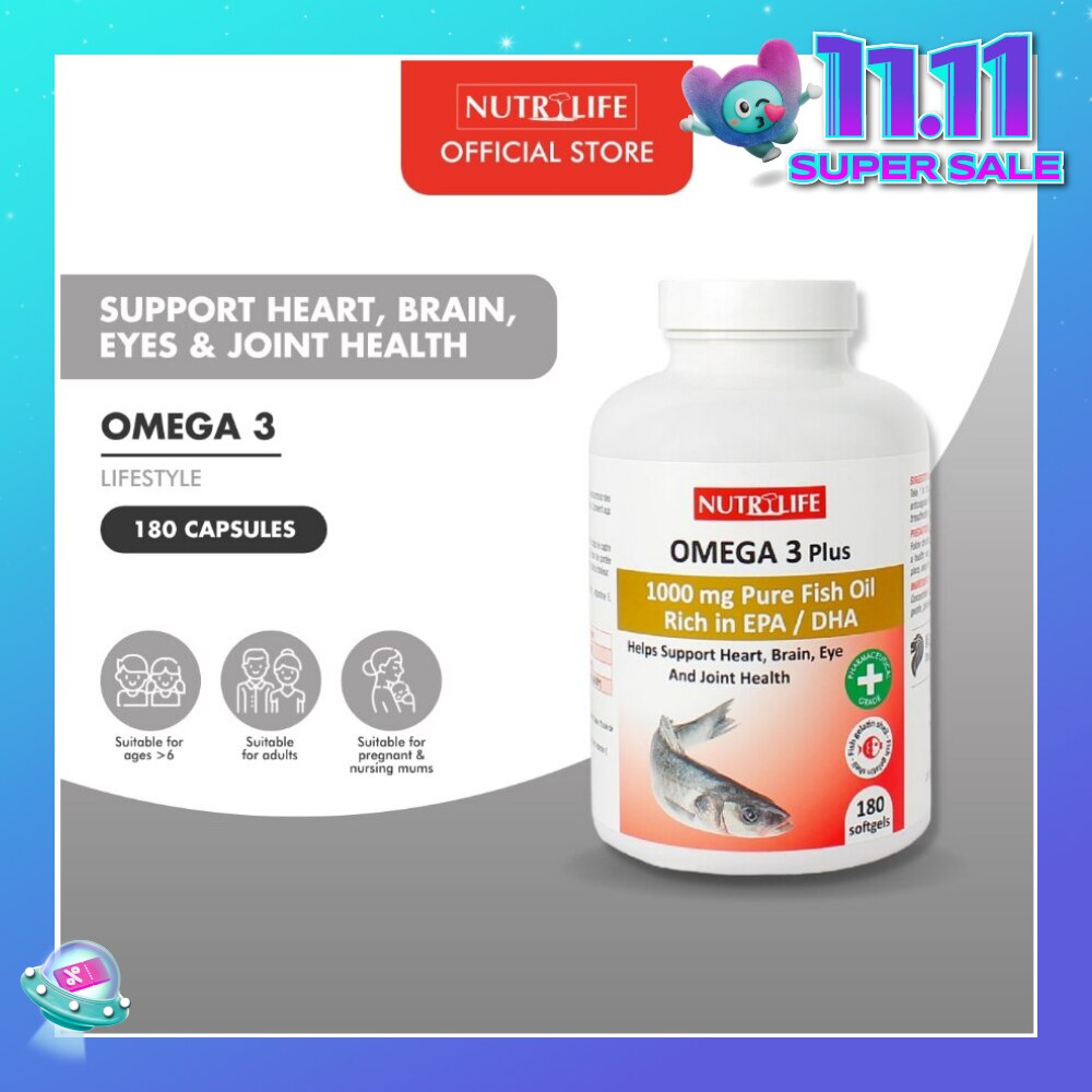 Omega 3 Plus Capsules (Helps Support Heart, Brain, Eye & Joint Health) 90s