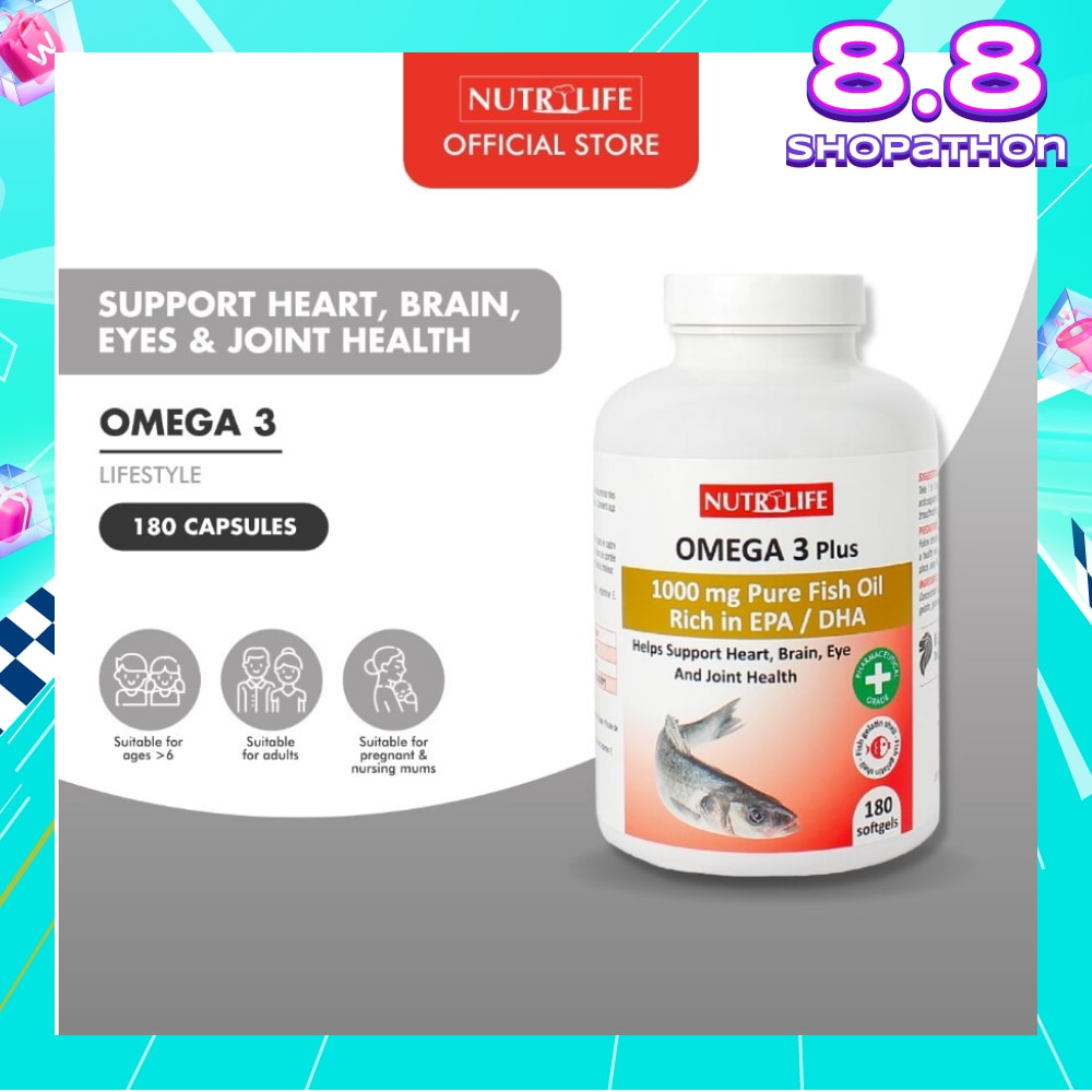 Omega 3 Plus Capsules (Helps Support Heart, Brain, Eye & Joint Health) 90s