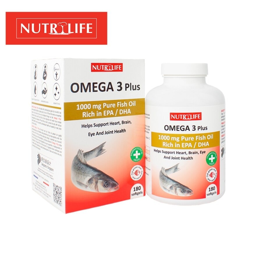 Omega 3 Plus Capsules (Helps Support Heart, Brain, Eye & Joint Health) 90s