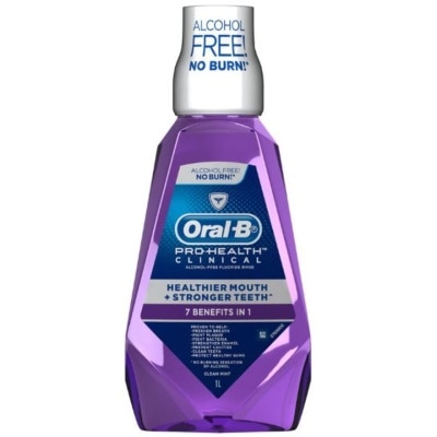 ORAL-B Pro Health Clinical (7 Benefits in 1) Clean Mint Mouth Rinse 1000ml