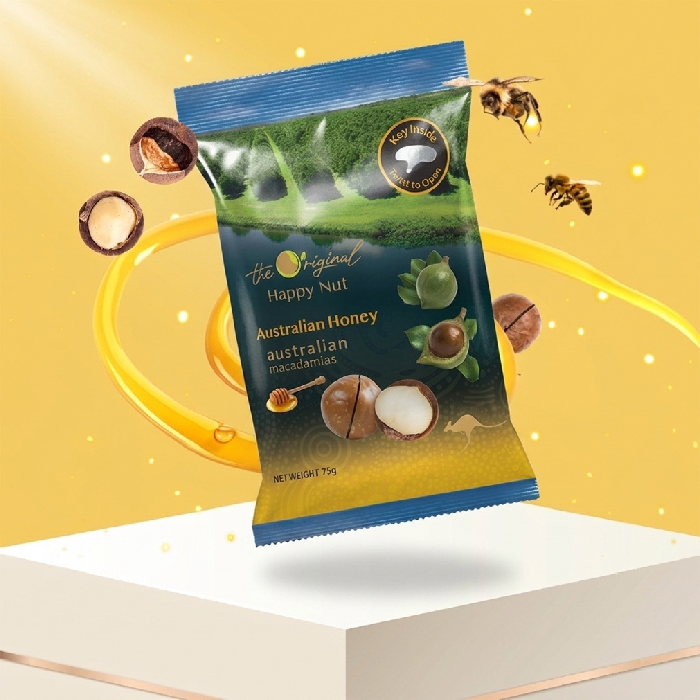 Australian Honey Macadamia Nuts 75g image