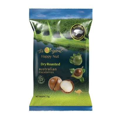 HAPPY NUT - Dry Roasted Macadamia Nuts 75g image