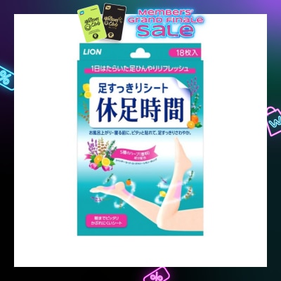 KYUSOKU JIKAN Cooling Leg Pad 18 Pieces