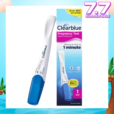 CLEARBLUE Rapid Detection Pregnancy Test (Over 99% Accurate + Clear Results) 1s