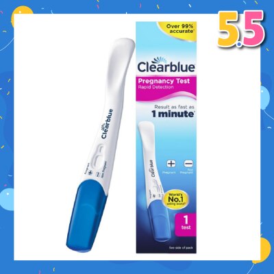 CLEARBLUE Rapid Detection Pregnancy Test (Over 99% Accurate + Clear Results) 1s