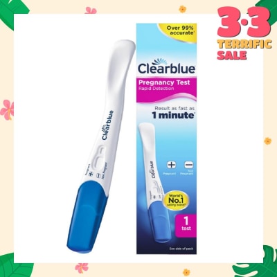 CLEARBLUE Rapid Detection Pregnancy Test (Over 99% Accurate + Clear Results) 1s