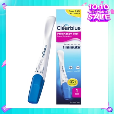 CLEARBLUE Rapid Detection Pregnancy Test (Over 99% Accurate + Clear Results) 1s