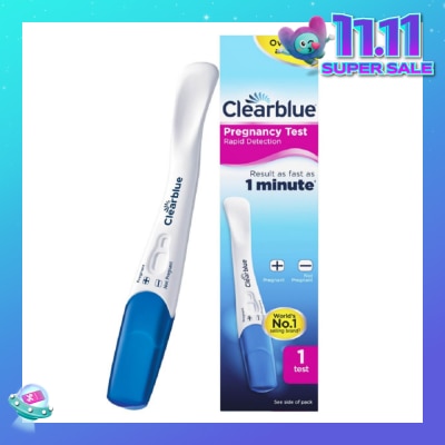 CLEARBLUE Rapid Detection Pregnancy Test (Over 99% Accurate + Clear Results) 1s