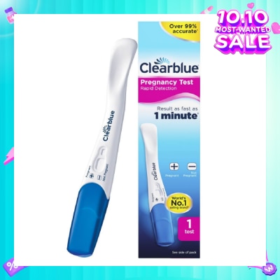 CLEARBLUE Rapid Detection Pregnancy Test (Over 99% Accurate + Clear Results) 1s