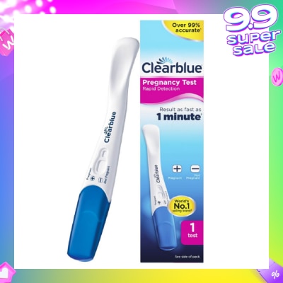 CLEARBLUE Rapid Detection Pregnancy Test (Over 99% Accurate + Clear Results) 1s