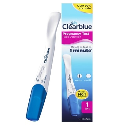 CLEARBLUE Rapid Detection Pregnancy Test (Over 99% Accurate + Clear Results) 1s