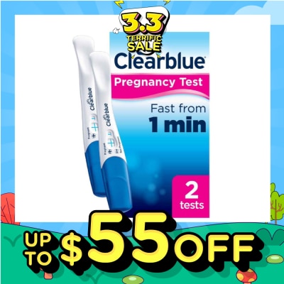 CLEARBLUE Rapid Detection Pregnancy Test (Over 99% Accurate + Clear Results) 2s