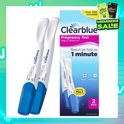 CLEARBLUE Rapid Detection Pregnancy Test (Over 99% Accurate + Clear Results) 2s