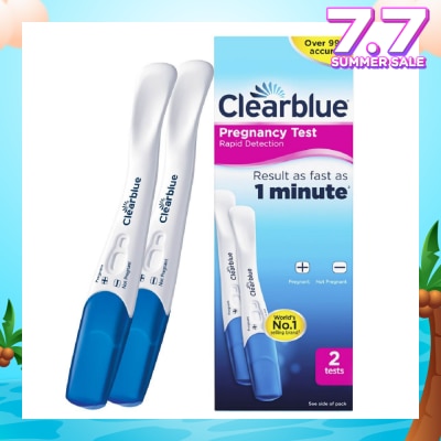 CLEARBLUE Rapid Detection Pregnancy Test (Over 99% Accurate + Clear Results) 2s
