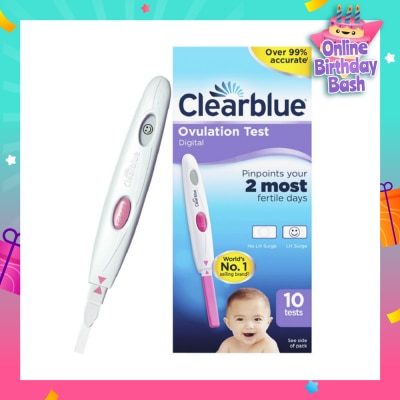 CLEARBLUE Digital Ovulation Test (Over 99% Accurate) 10s