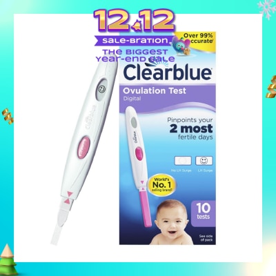 CLEARBLUE Digital Ovulation Test (Over 99% Accurate) 10s