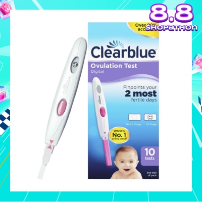 CLEARBLUE Digital Ovulation Test (Over 99% Accurate) 10s