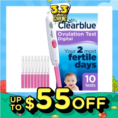 CLEARBLUE Digital Ovulation Test (Over 99% Accurate) 10s